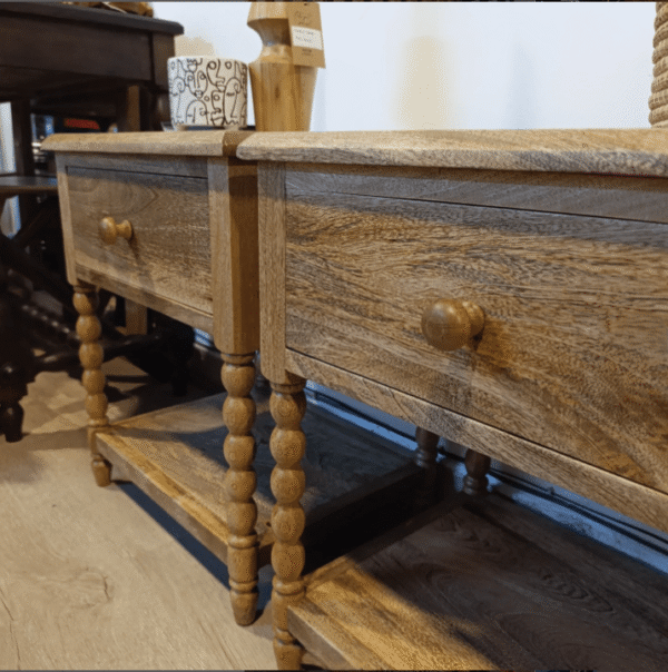 Lamu Spindle Nightstands