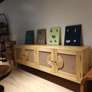 Solstice Cane TV Stand