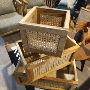 Rattan Charm Storage Boxes