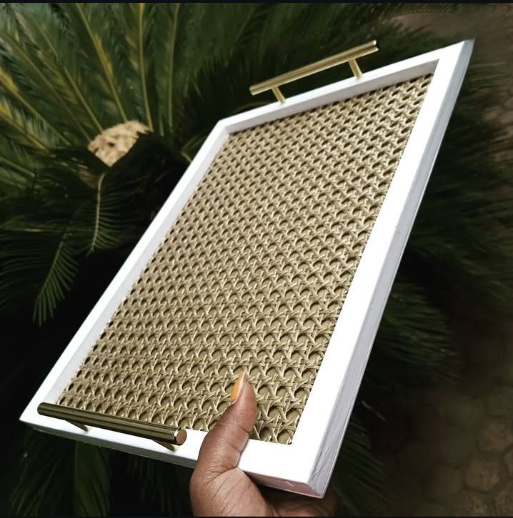Rattan Haven Serving Tray