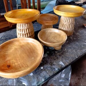 Rustic Grace Pedestal Bowls