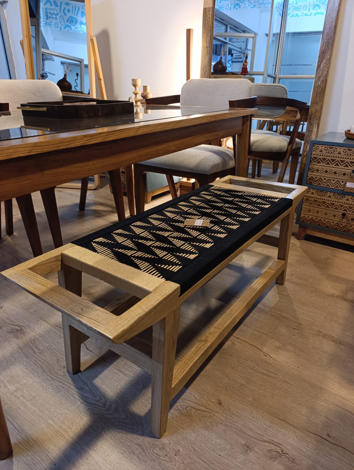 Nordic Woven Bench