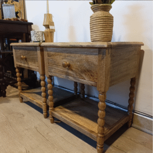 Lamu Spindle Nightstands