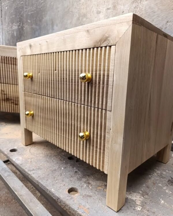 Haven Brass Accent Nightstand