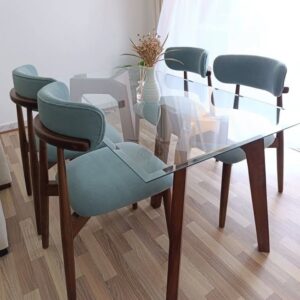 Aurora Glass Dining Set