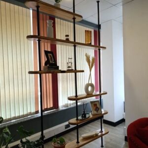 Industrial Pole-Mounted Open Shelf