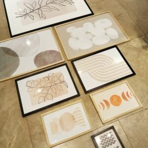Neutral Abstract Wall Art Set