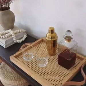 Cane Luxe Serving Tray
