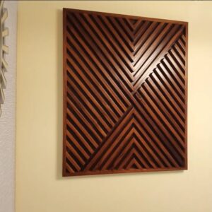 Geometric Wood Wall Panel