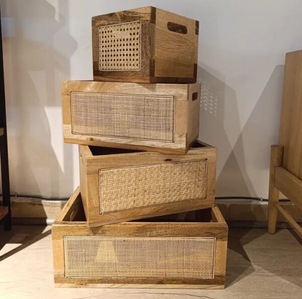 Rattan Charm Storage Boxes